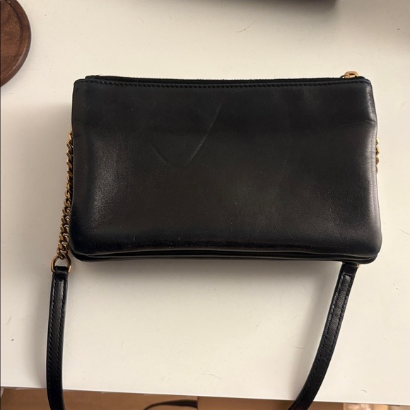 Yves Saint Laurent Black and Gold Shoulder Bag - Picture 10 of 16